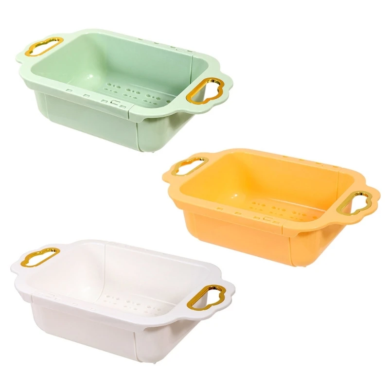 

Кухонная выдвижная корзина для слива раковины Пластиковая корзина для воды с фильтром для посуды