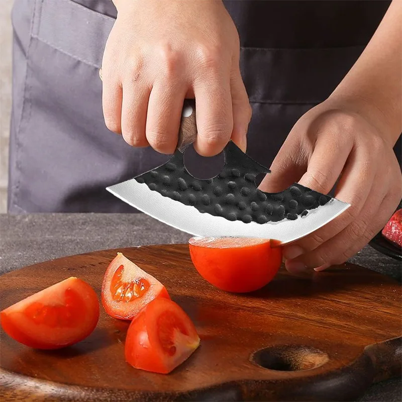 Meat Cleaver Kitchen Knife Forged Kitchen Cleaver Knife High Carbon Steel Viking Meat Fish Fruit Knife Cutlery Set Professional Butcher Chef Boning Knives
