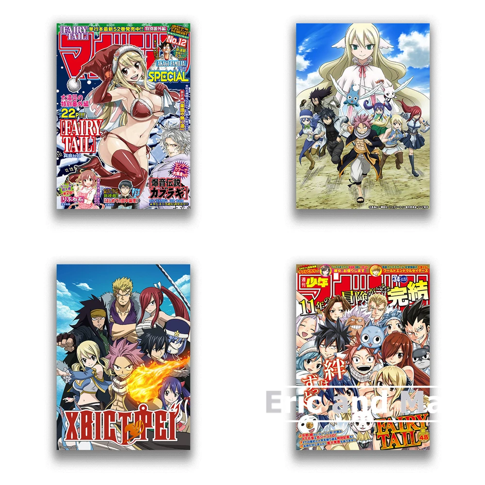 

Anime Prints Wall Decor Printed Painting Mural Pictures Home Fairy Posters And Tail Art Canvas For Living Room Decoration