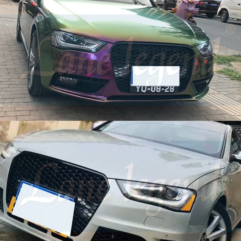 Rejilla Delantera Estilo RS4 Negra Para Audi A4/S4 B8.5 (2013-2016)