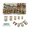 1pcs/100pcs Rivet Nut Hand Threaded Rivet Nuts Gun BT606 M3 M4 M5 M6 M8 Double Insert Manual Riveter Gun Riveting Rivnut Tool 2