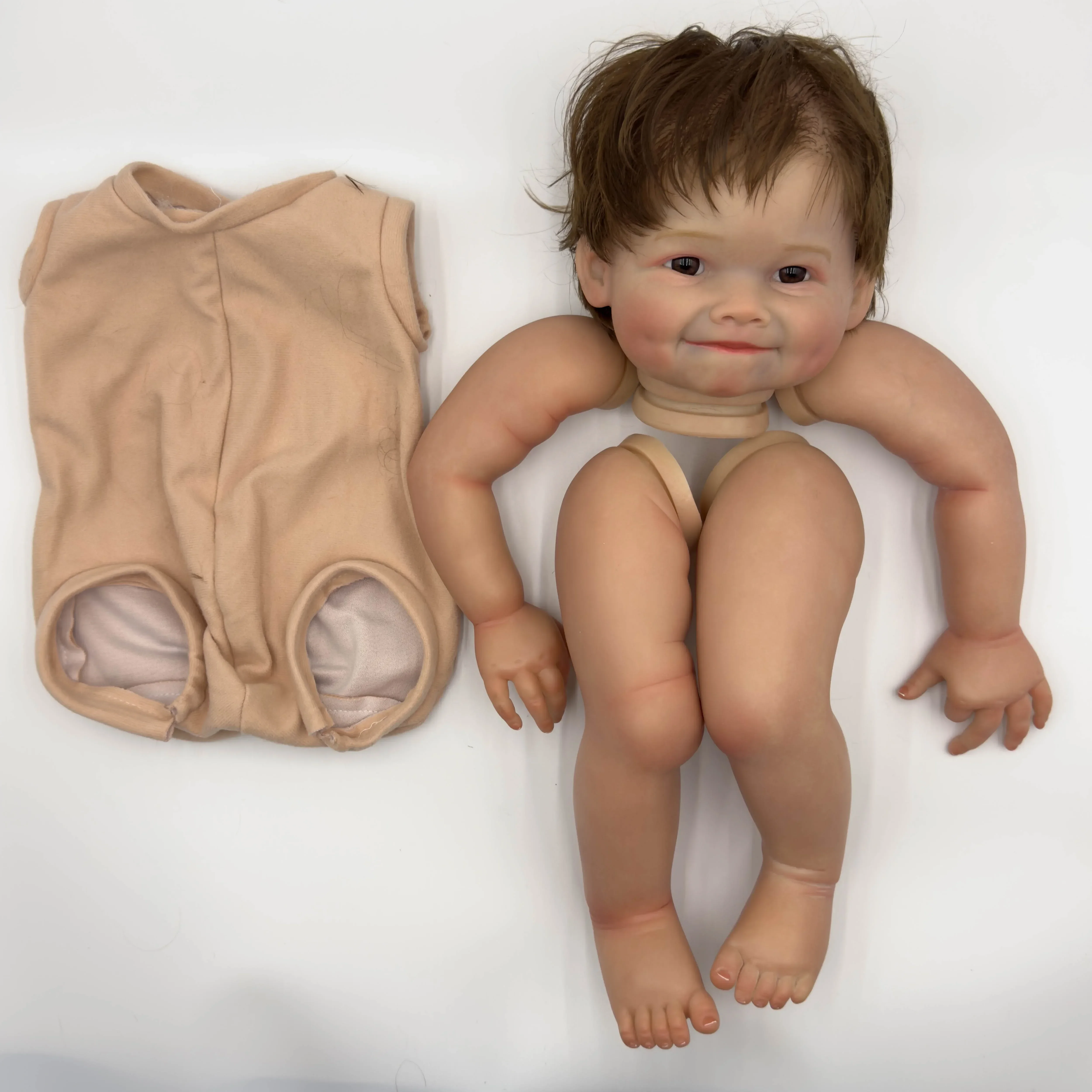 

NPK 24inch Raya Lifelike Unfinished Reborn Doll kit painted Doll kit Doll parts with Hand Root Hair