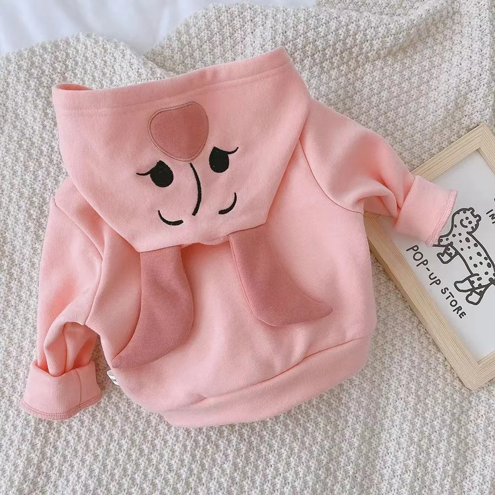 Baby Boys Autumn Winter Jacket Kid Warm Zipper Coat Girl Thick Parka Children Clothing Cartoon Winnie Pooh Outerwear Pajama Tops children outerwear