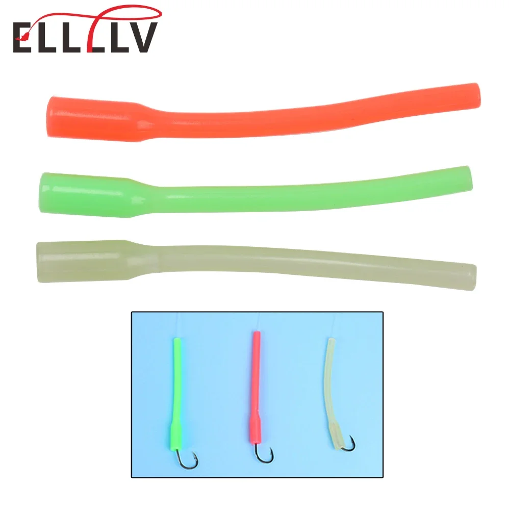 Ellllv 7.2cm/2.83″ Luminous Thickened Hook Protector Tube Saltwater Fishing  Soft Sleeve Glow Rig Tubing Terminal Tackle 3 Colors - AliExpress