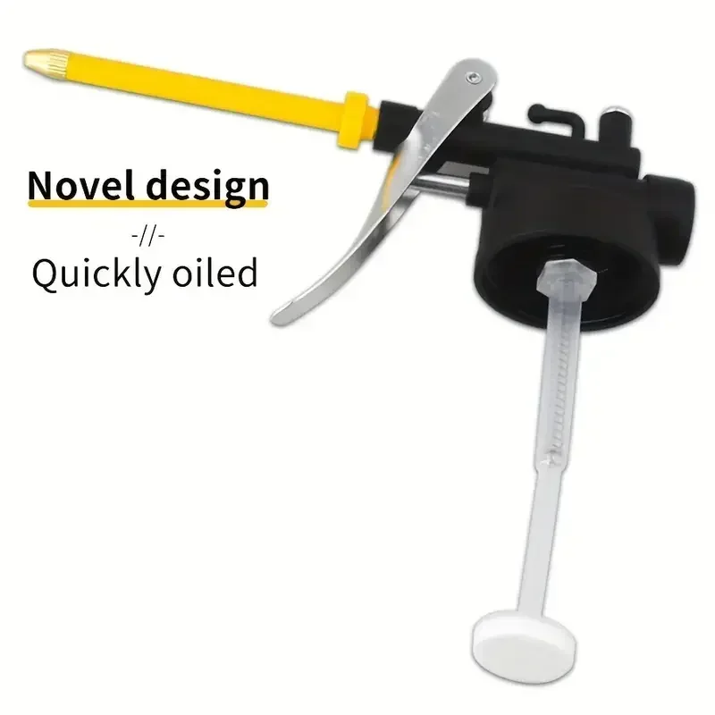 Oil Can 250ml Transparent Oil Can Oiler Lubrication Oil Plastic Machine Pump High Pressure Pump Oiler Grease Gun