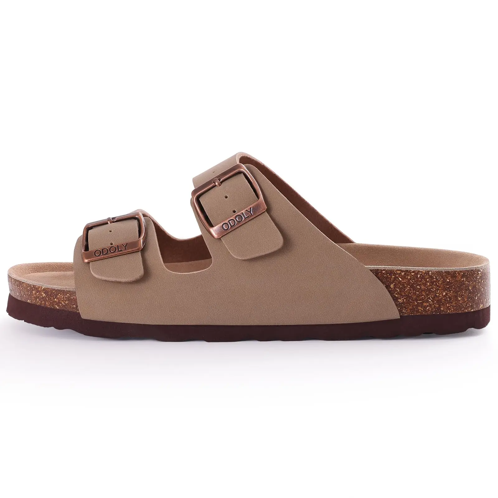 Comwarm-Pantoufles Classiques en Liège pour Femme, Sandales Plates en Daim, Chaussures de Plage pour Couple, avec Structure Réglable, Nouvelle Mode, Été