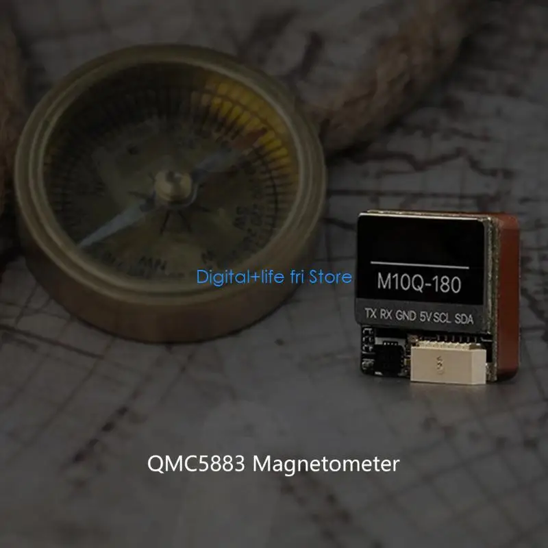 E06D M10Q-180 이중 프로토콜 내장 QMC5883 드론용 나침반 안테나 72채널