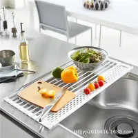 Égouttoir enroulable pour évier de cuisine, support pour tasses à vaisselle, support sec pliable pour comptoir de cuisine, tapis de vidange de rangement 1