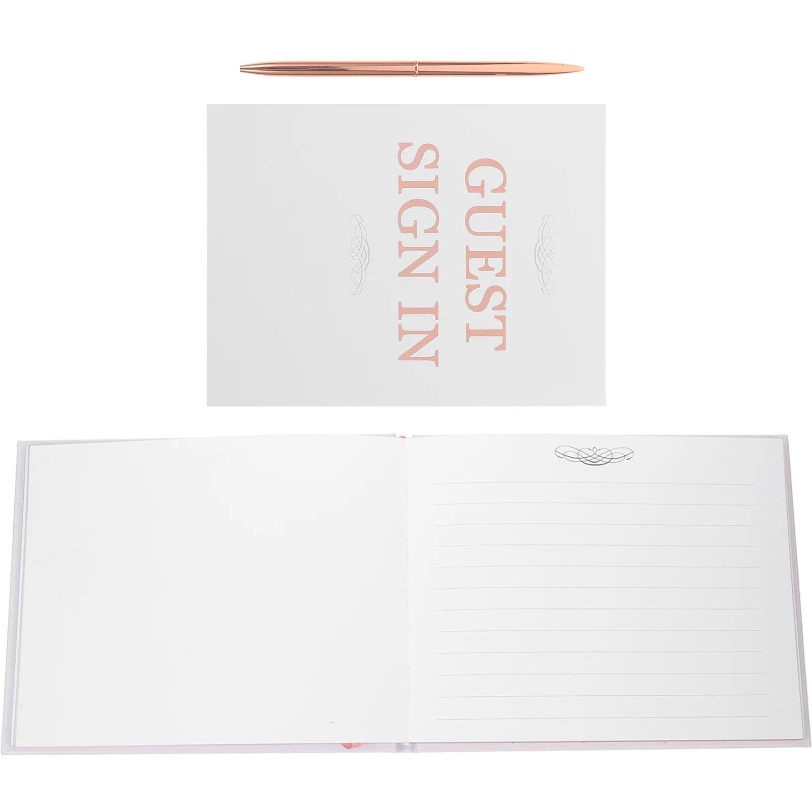 

Guestbook Wedding Books Alternatives Sign for Notebook Ceremony Decor Signature Plastic Country