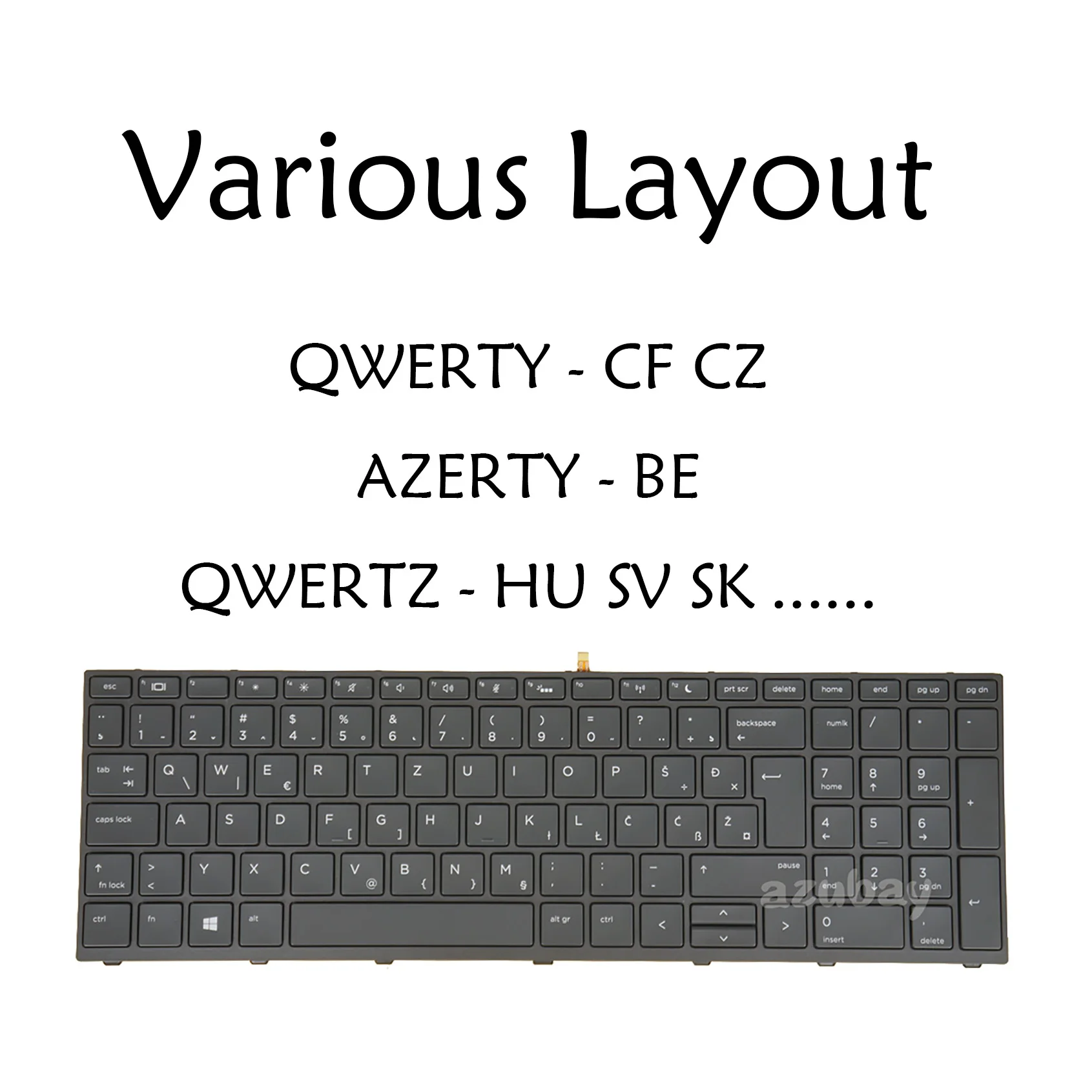 Teclado Retroiluminado do Portátil para hp Probook 450 g5 450 g5 455 g5 470 g5 650 g4 650 g5 be Azerty Checo Canadense Austríaco sv Qwertz