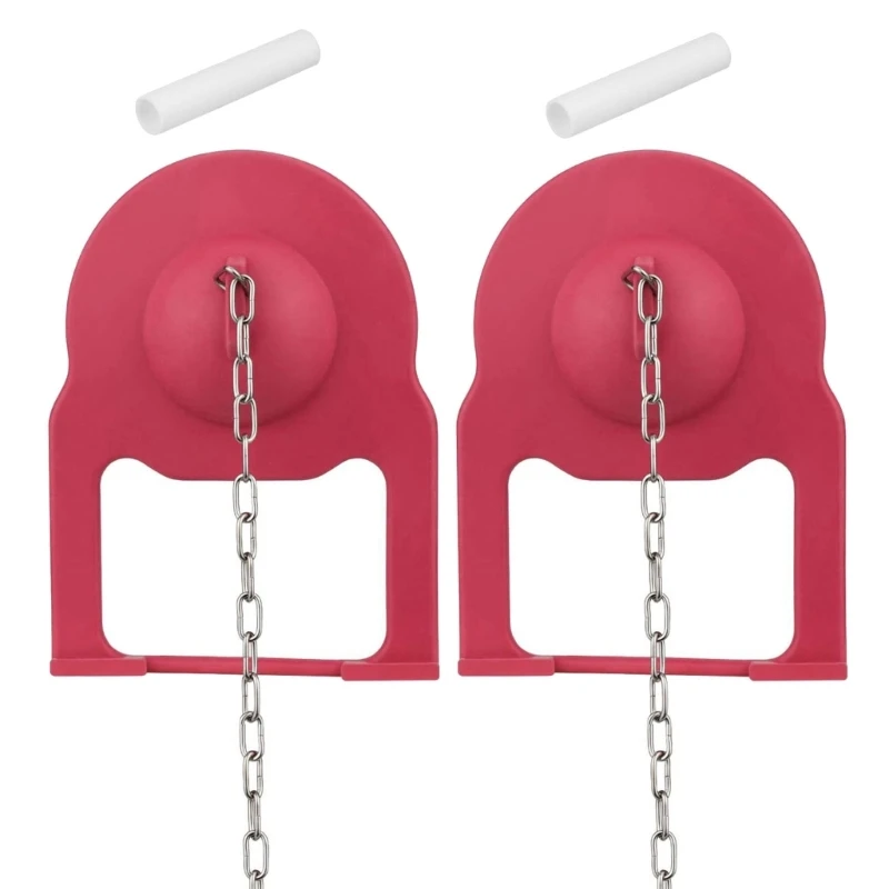 2Pcs Toilet Flapper Replacement Universals Rubber Toilet Flapper Water Saving Repair Parts Easy to Install M4YD