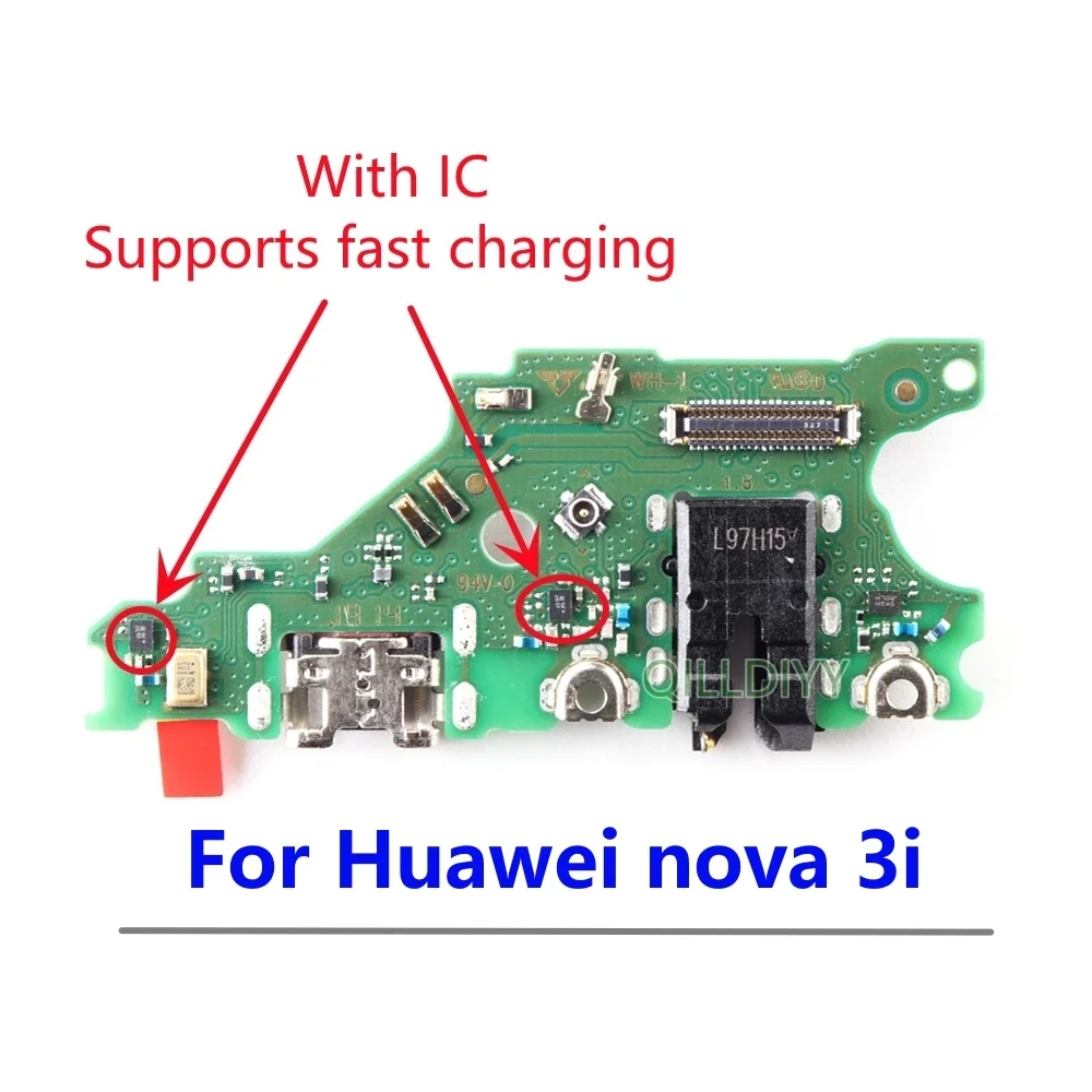 Connecteur Port De Charge Pour Huawei Nova 4 (VCE-AL00/TL00) - Pièce De Rechange Neuve, Couleur Verte, Fabriqué En Chine