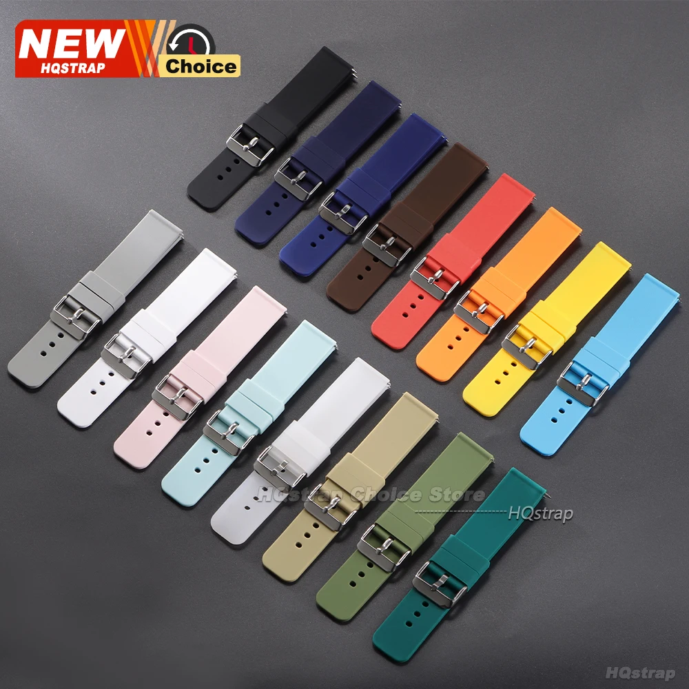 Gold Colorful Silicone Strap Universal Waterproof Wristband