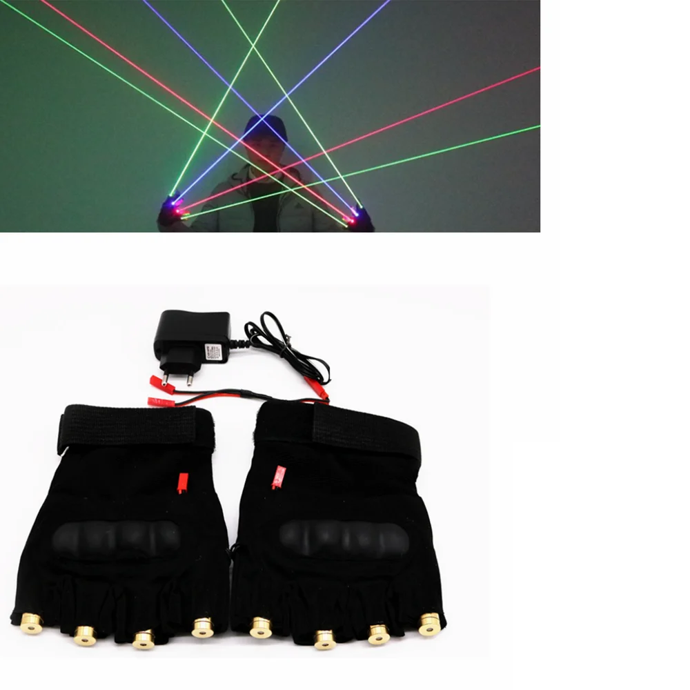 2+green+red+blue Laser Gloves Laser Gloves Bar Jumping Glow Gloves