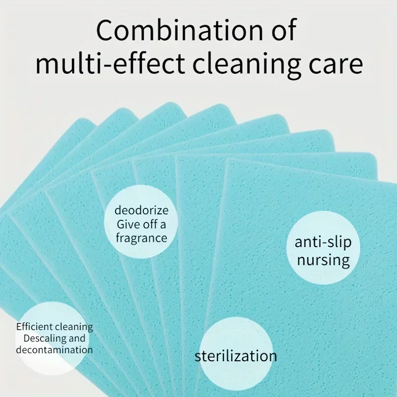 100pcs Floor Cleaning Sheet Disposable Water-soluble Tablet Cleaner