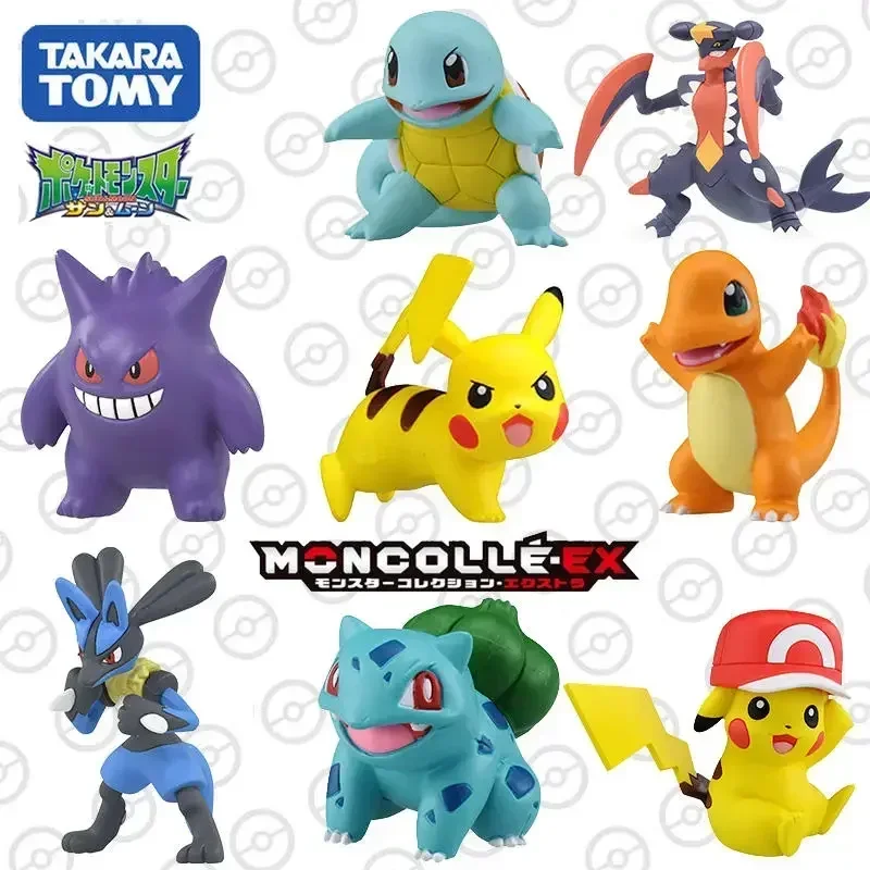 Takara Tomy Tomica Pokemon Pocket Monmoncolle 3-5Cm Mini Resin Anime Figure Toys For Children Collecties Toys