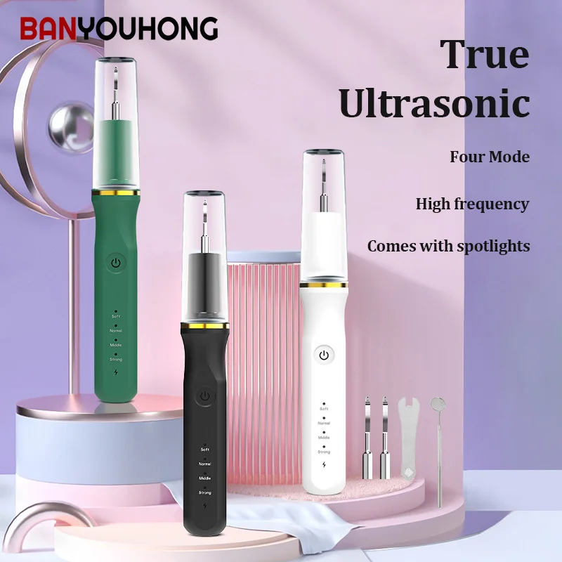 Home Ultrasonic Dental Scaler New Electric Dental Stone Remover Tartar Stains Whitening Instrument Tooth Cleaner Oral Irrigators dental hammer tooth extraction hammer tooth bone hammer tooth chisel stainless steel oral instrument gap chisel