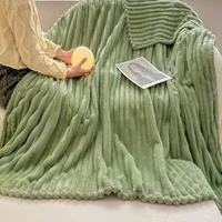 Winter Warm Blankets Fluffy Blanket for Bedroom Comfortable Blankets Soft Bed Covers Solid Color Autumn Bedspread Bed Suppiles 4