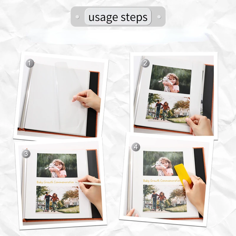 Retro DIY Photo Album Family Picture Book