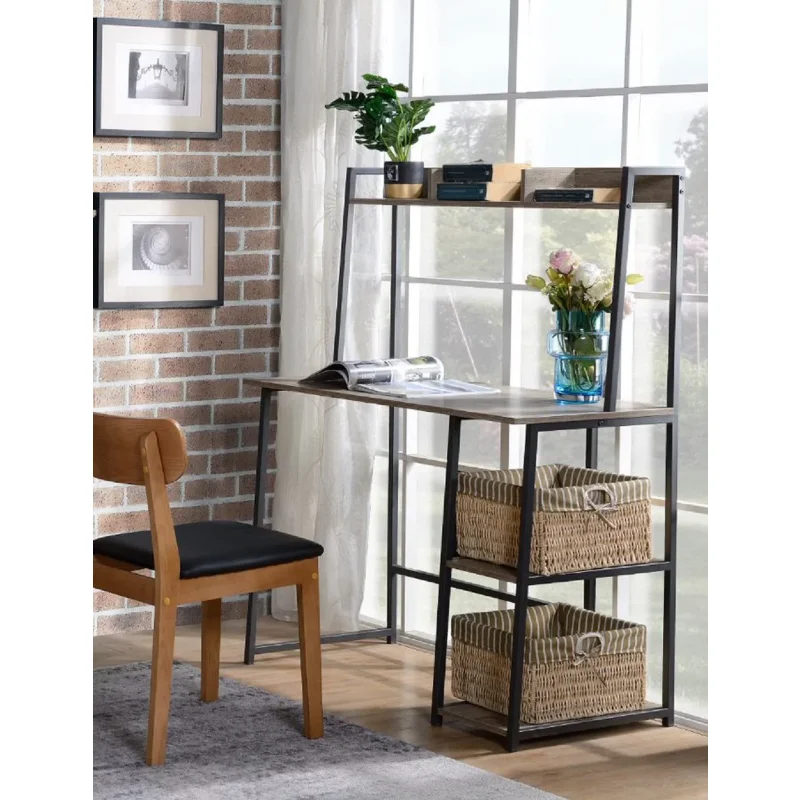 

Salina Laptop Desk with 3-cubby Hutch, Study Deskdesk table desk gaming desk