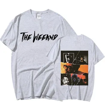 The Weeknd Vintage Unisex Black T Shirt Retro Graphics Double-sided Print T-Shirts Cotton 6