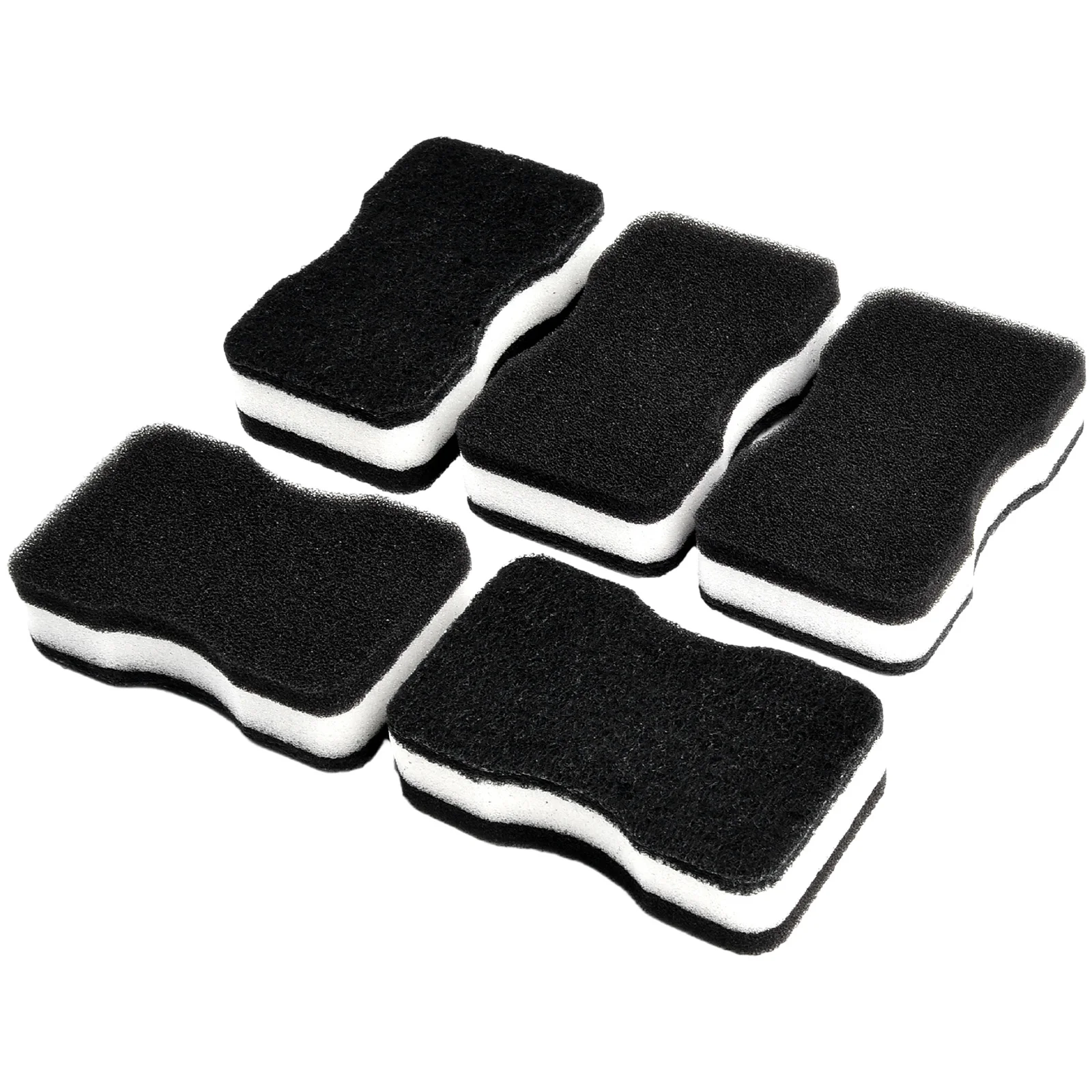 5 PCS Sponge Rub Black Dish Sponge Scouring Pad Kitchen Cleaning Sponge Wiping Loofah  11x6.5x3.5cm/4.3x2.5x1.3inch