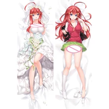 

The Quintessential Quintuplets Dakimakura Nakano Itsuki Cartoon Anime Pillowcase 3D Double-sided Hugging Cosplay Pillow Cover