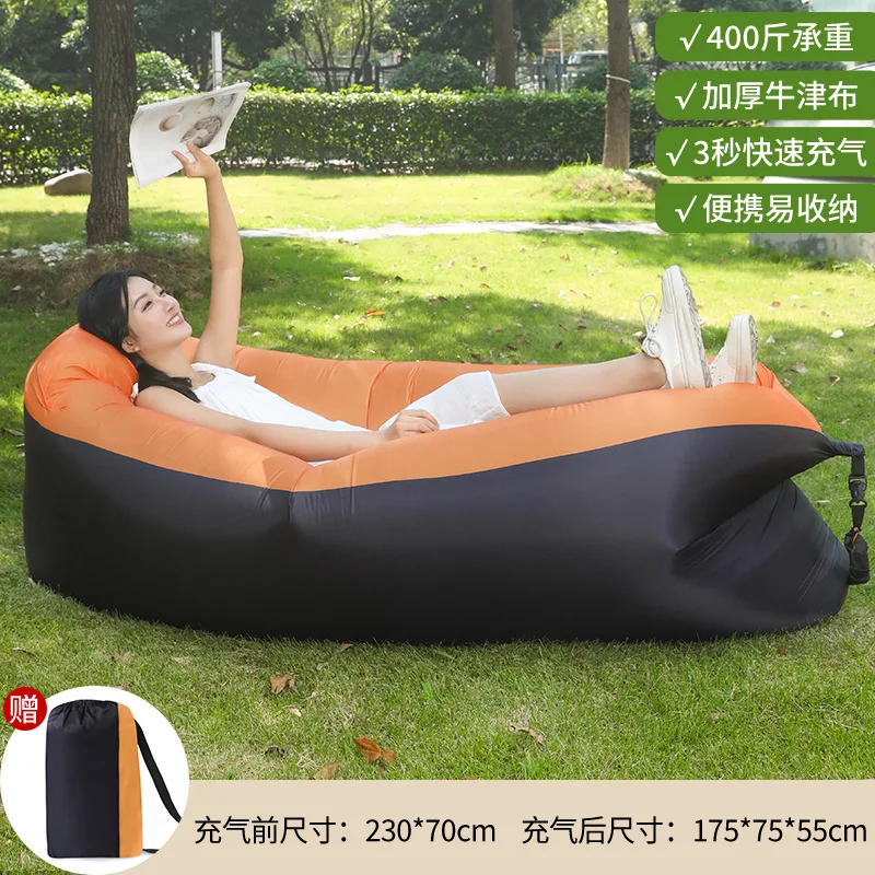 Orange black sofa