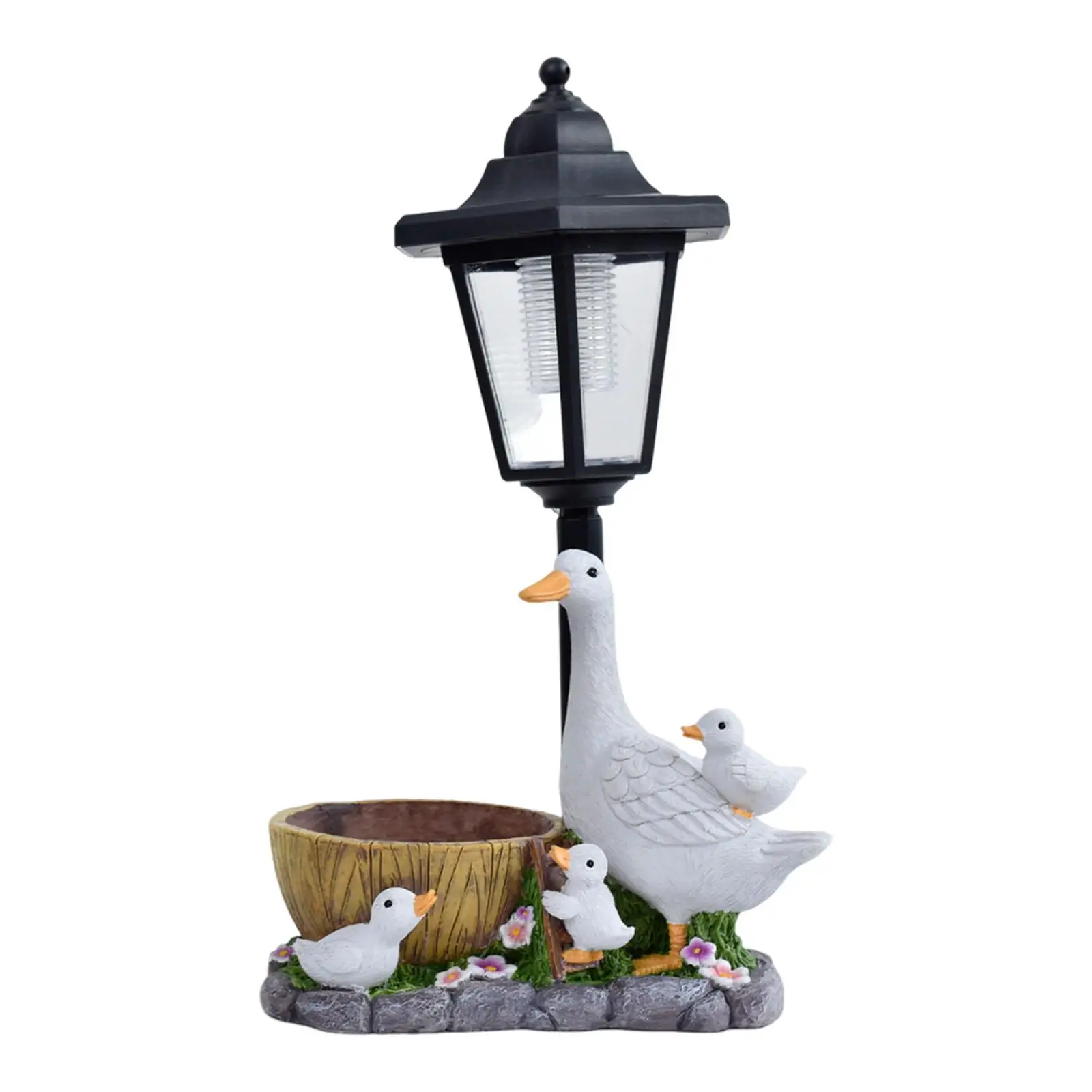 Garden Statue with Solar Lights Figurine Stylish Gift Crafts Flower Pot Resin Sculpture for Outside Yard Patio,Lawn Courtyard Garden Statue with Solar Lights Figurine Stylish Gift Crafts Flower Pot Resin Sculpture for Outside Yard Patio,Lawn Courtyard