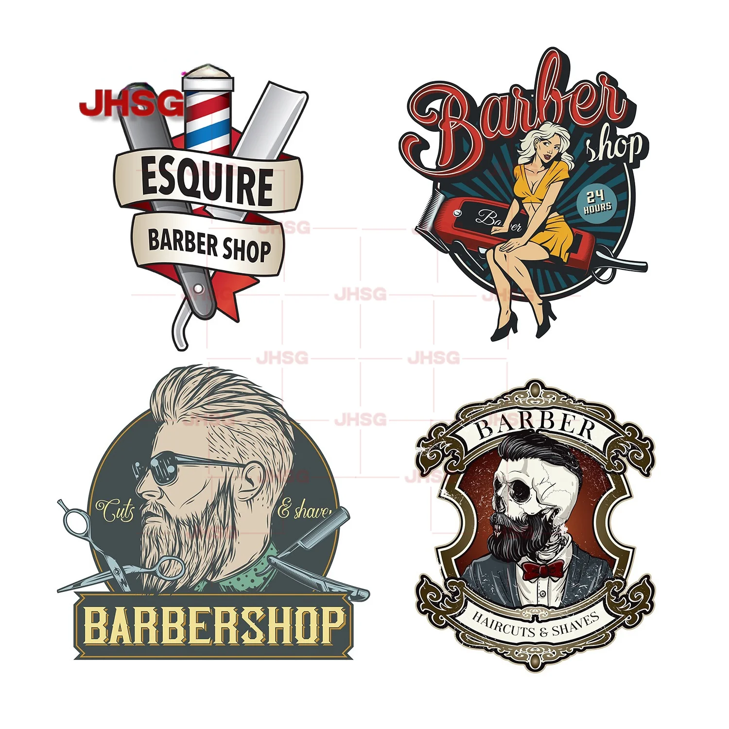

Hairdresser Fashion Car Sticker DIY Sticker Car Sticker Bicycle Motorcycle Accessories Laptop Helmet Wall Sticker
