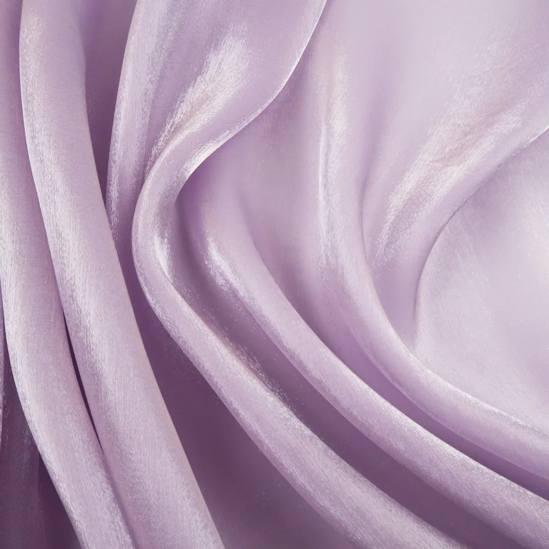 

Colorful Solid Color Organza Fabric Yarn Flowing Organza Dress Shirt Wedding Dress DIY Sewing Stage Decor Tulle Fabric 1x1.5m