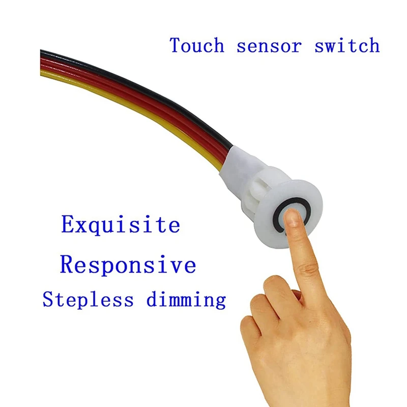 6Pcs Touch Dimmer Switch DC3.7V 5V 12V Stepless Dimmer Switch Sensor For LED Light, RV, Cabinet, Wardrobe And Strip