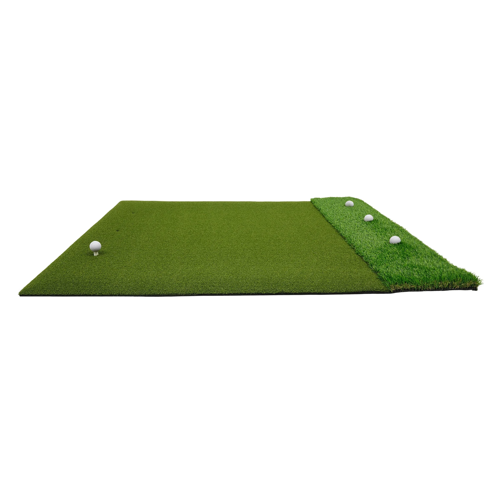 Golf-Übungsmatte, 1,2*1,5m Outdoor-Indoor-Trainingsmatte, Golf-Übungsmatte mit 6 Tee-Positionen für Schwung und Chipping – Detail 6