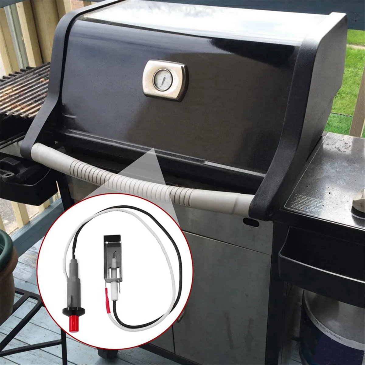 Grill Lgniter Replacement Kit for Weber/ 7510 Genesis Silver/Gold/A & B&C Gas Grill Models, Spirit E-210/200/ 300