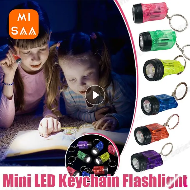 

Key Chain Multi-color Illumination Portable Pocket Torches Mini LED Night Light Flashlight Kids Book Reading Lamp Home Outdoor