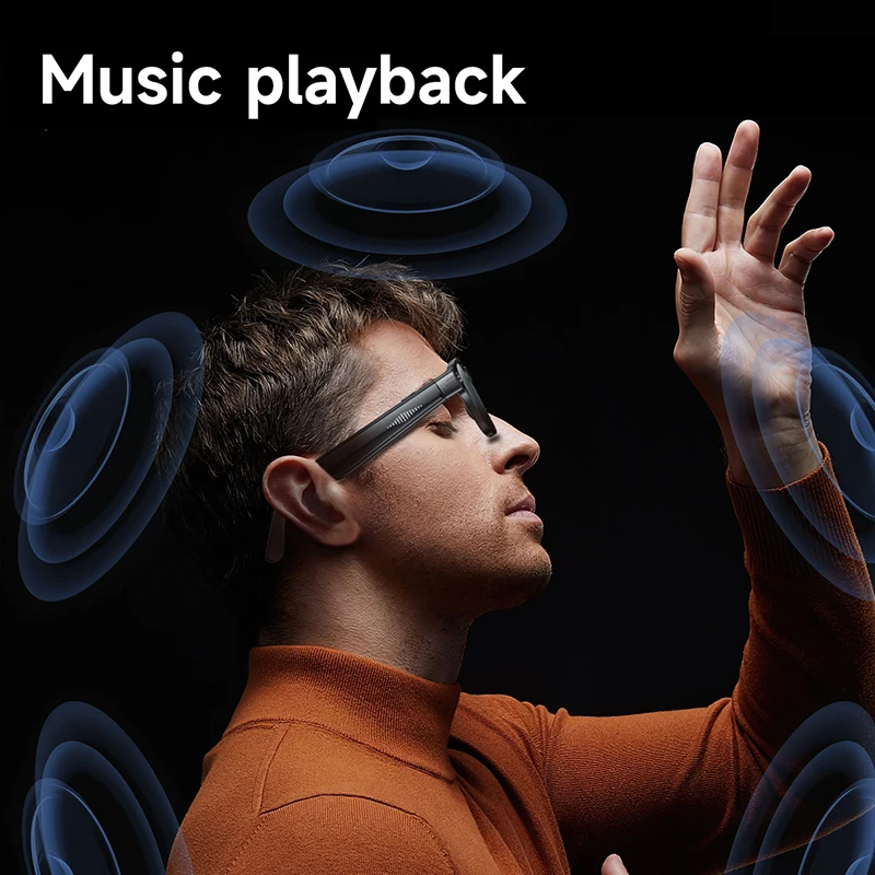 New Photochromic Lens 800W HD Camera Smart Glasses Bluetooth Video Recording Glasses ENC Noise Reduction Eyeglass AI Sunglasses