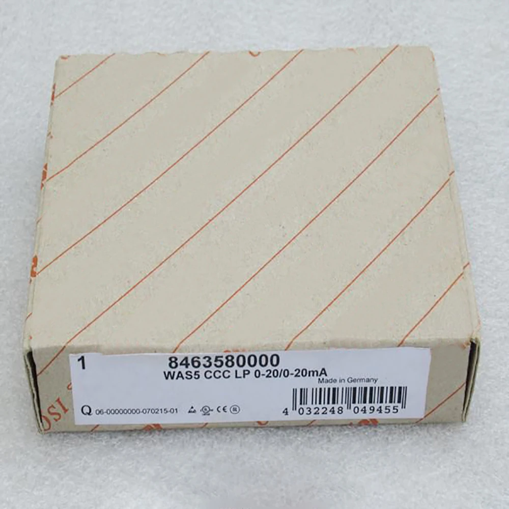 8463580000 For Weidmuller Passive Isolator WAS5 CCC LP 0-20/0-20MA 3 8463580000 For Weidmuller Passive Isolator WAS5 CCC LP 0-20/0-20MA