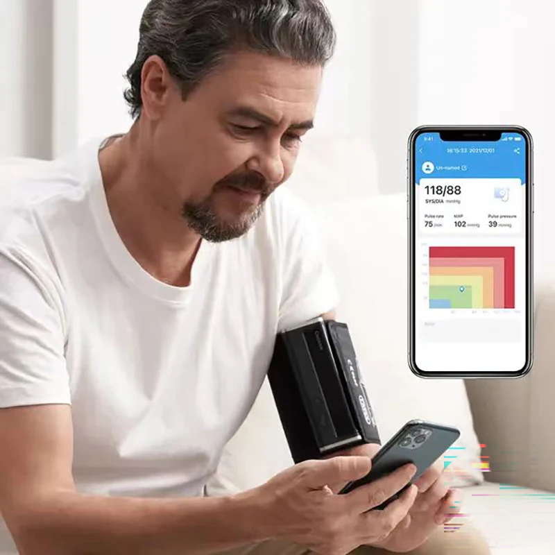 Bluetooth  BP2 WIFI  AI Analysis Automatic Upper Arm Tensimeter Digital ECG EKG Heart Bp Machine Blood Pressure Monitor 4