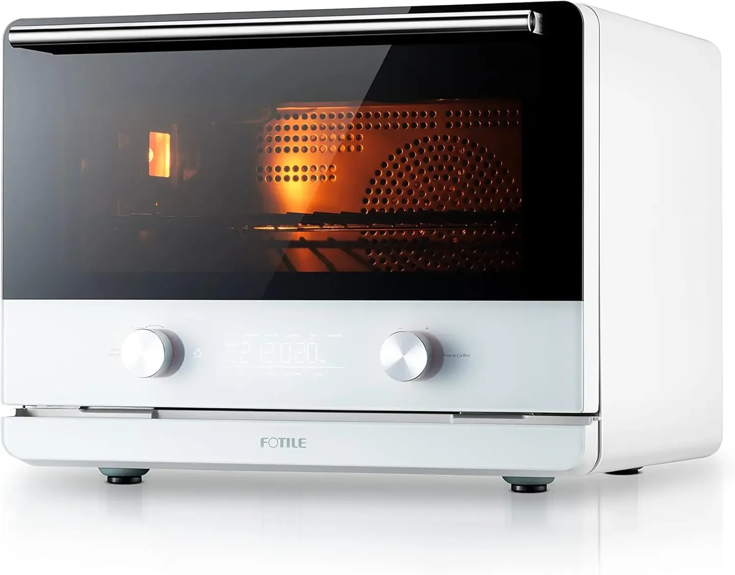 ChefCubii 4-in-1 Countertop Convection Steam Oven, Air Fryer, Dehydrator with True Convection Bake, Steam-Bake, Broil, 40