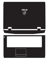 Pre-cut Laptop 1PCS Top+1PCS Palmrest Skin Vinyl Stickers Case Cover Film For ASUS G73 G73JW G73SW G73JH 17.3-inch 1