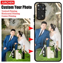 Custom Photo Glass Case For Xiaomi Mi Poco F5 Redmi Note 10 12 12S 12R Turbo 13 14 Lite 13T K50 Pro Plus Ultra 5G Leather Cover