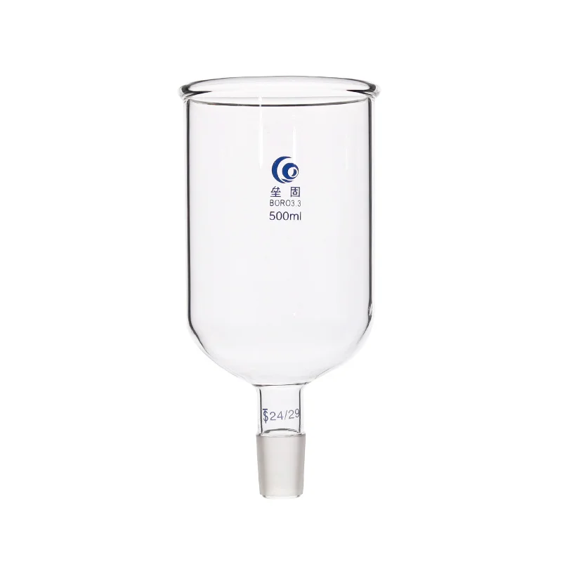 

1Pcs Clear 50mm to 150mm Glass Cylindrical Feed Funnel With Standard Ground-in Mouth For Using In Lab Experiment Supply