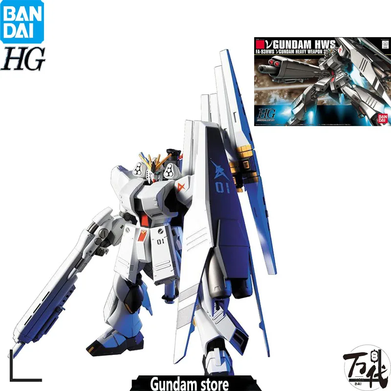 

Набор моделей BANDAI GUNDAM HGUC 1/144 HWS NU Ν сверхтяжелого оружия, экшн-фигурка аниме, мобильный костюм для детей