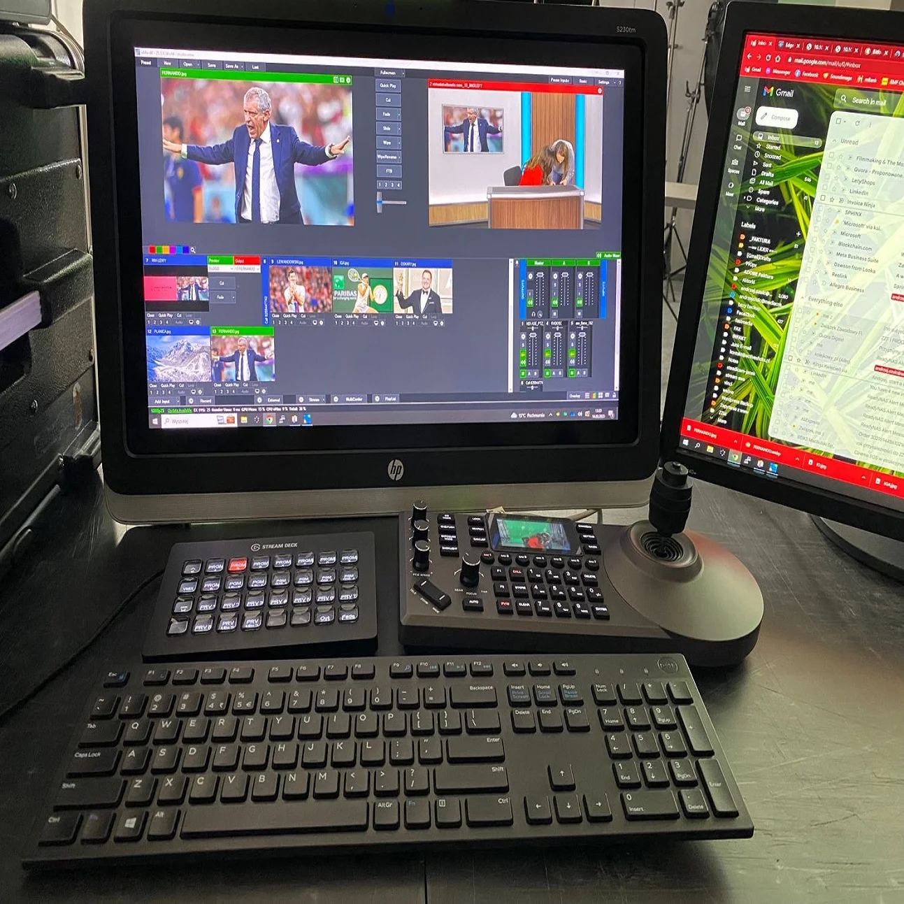 PTZ Camera NDI Controller POE Broadcast Camera Control Live Streaming Church Studio IP Joystick Control Live Events Vmix ptz conference camera