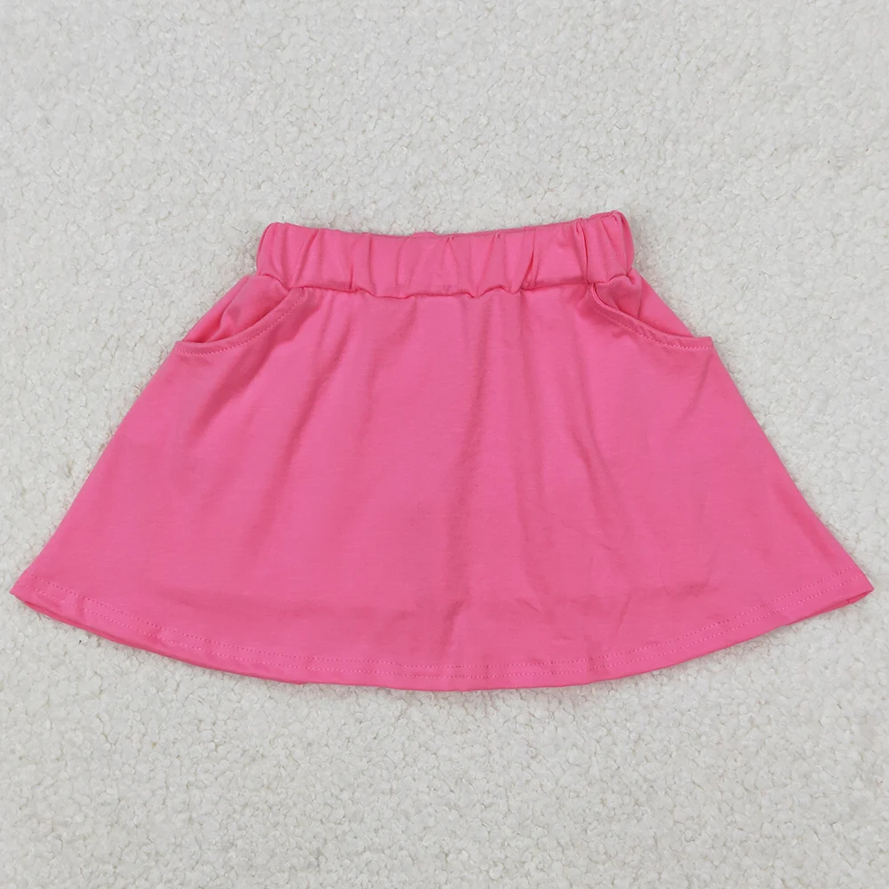 Hot Sale Baby Girls Skirts Pink Skort Shorts Fashion Kids Clothes Summer Girls Boutique Skirts Kid Children Clothing