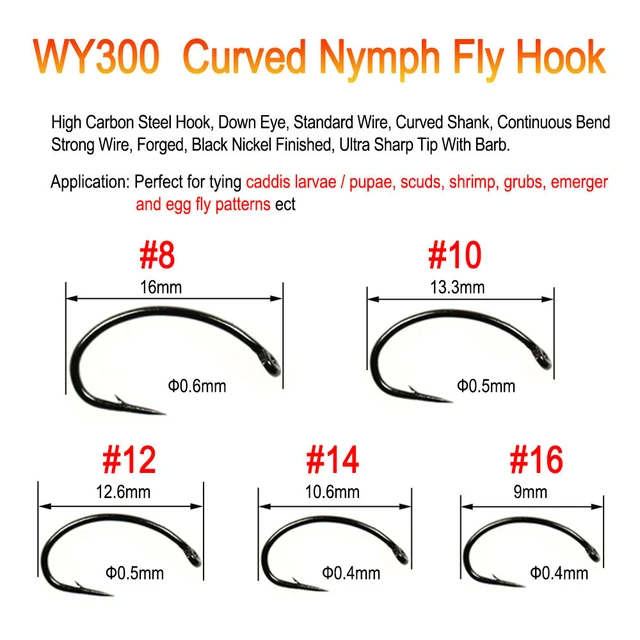 Fishing With Flieshigh Carbon Steel Fly Fishing Hooks 100pcs - Barb &  Barbless For Dry, Wet, Nymph & Streamer Flies