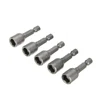 5pcs Socket Adapter Hex Drill Bit Magnetic Nut Driver Set 8mm 5/16" for Electric Drills Screw Driver Power Tool Accessories 4