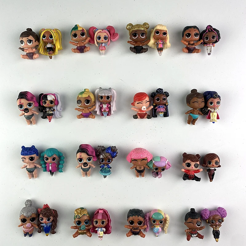 2 Pz/Set Bambole Lol Originali 4Cm Grandi Sorelle Con 4Cm Lil Sister Lol Bambole Giocattoli Regali Per Ragazze Vendita Calda