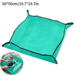 Waterproof Foldable Gardening and Repotting Mat (Green 50x50cm)
