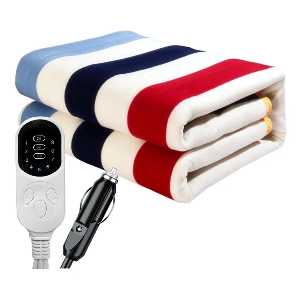 Car Electric Heated Blanket 12V Energy Saving 50x150cm/70x180cm/120x150cm Truck RVs Heating Mat Electric Heating Blanket